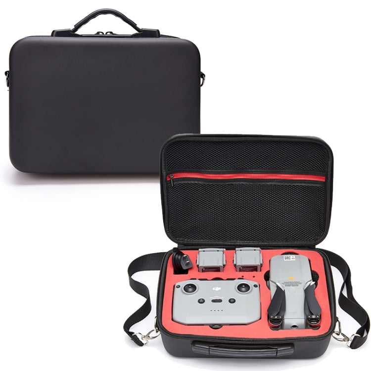 For DJI Mavic Air 2 Portable PU Shoulder Storage Bag Protective Box(Black Red) - DJI & GoPro Accessories by buy2fix | Online Shopping UK | buy2fix