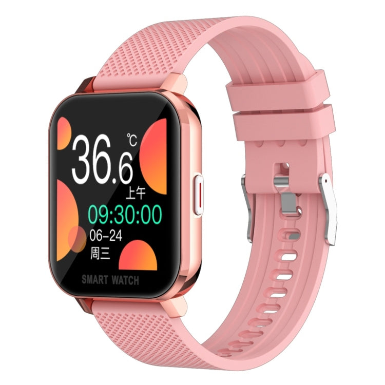 MT28 1.54 inch TFT Screen IP67 Waterproof Business Sport Silicone Strip Smart Watch, Support Sleep Monitor / Heart Rate Monitor / Blood Pressure Monitoring(Rose Gold) - Smart Wear by buy2fix | Online Shopping UK | buy2fix