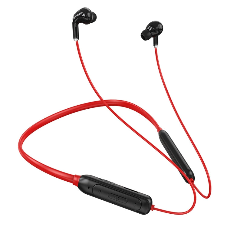 M60 8D Surround Sound Wireless Neck-mounted 5.1 Bluetooth Earphone Support TF Card MP3 Mode(Red) - Neck-mounted Earphone by buy2fix | Online Shopping UK | buy2fix