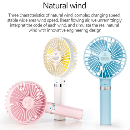 S2 Portable Foldable Handheld Electric Fan, with 3 Speed Control & Night Light (Pink) - Consumer Electronics by buy2fix | Online Shopping UK | buy2fix