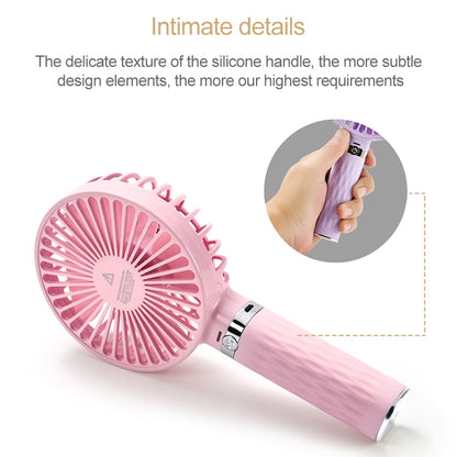 S8 Portable Mute Handheld Desktop Electric Fan, with 3 Speed Control (Purple) - Consumer Electronics by buy2fix | Online Shopping UK | buy2fix