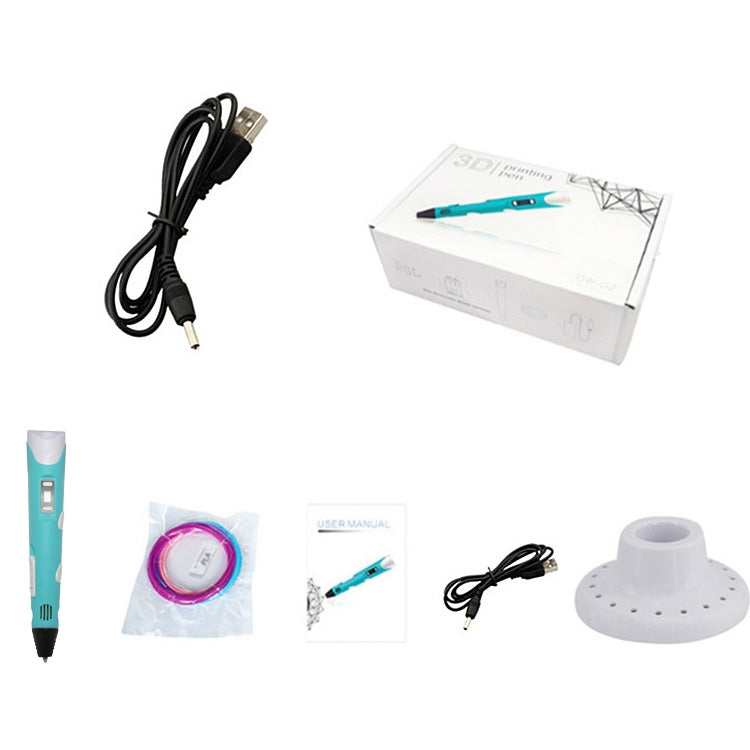 Hand-held 3D Printing Pen, USB Plug(Blue) - Consumer Electronics by buy2fix | Online Shopping UK | buy2fix