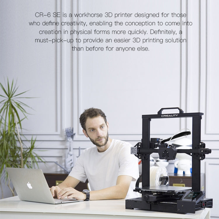 CREALITY CR-6 SE 350W Intelligent Leveling-free DIY 3D Printer, Print Size : 23.5 x 23.5 x 25cm, EU Plug - 3D Printer by Creality | Online Shopping UK | buy2fix