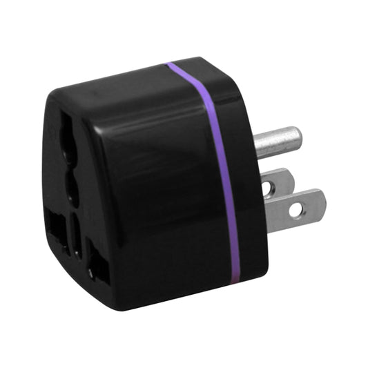 Pure Copper US Plug Mexico Adapter (Black) - Consumer Electronics by buy2fix | Online Shopping UK | buy2fix