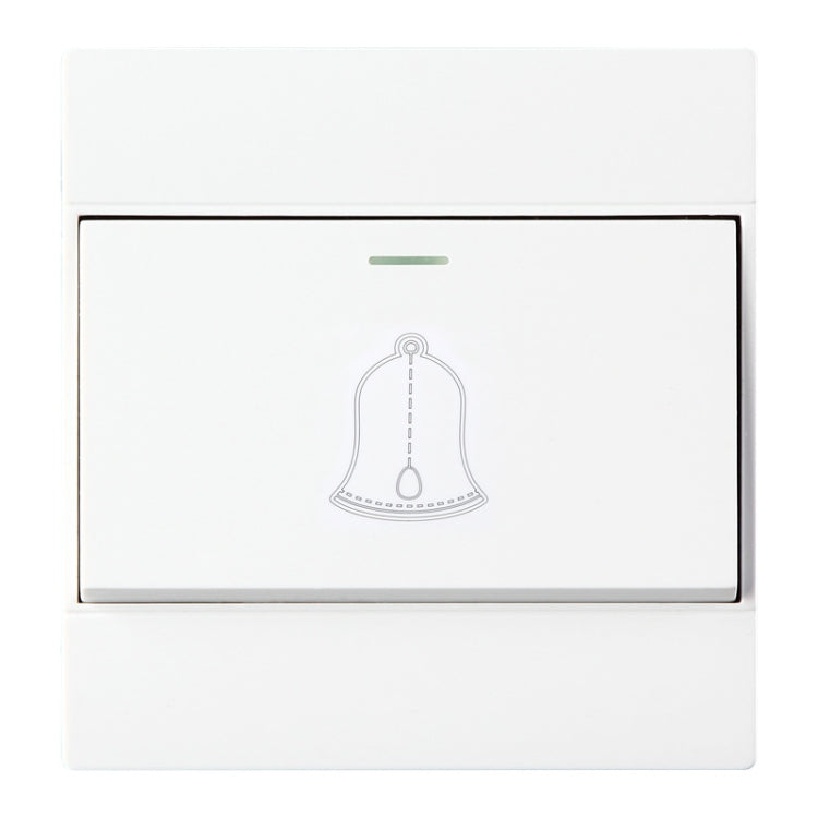 86 Type PC Wall Doorbell Single Control Switch, EU Plug - Consumer Electronics by buy2fix | Online Shopping UK | buy2fix