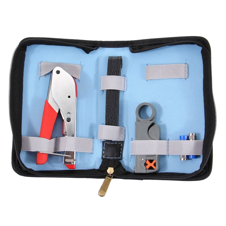 WLXY 518A Crimping Pliers Wire Stripper Repair Hand Tool Set for RG59 / RG6 Coaxial Cable - Computer & Networking by WLXY | Online Shopping UK | buy2fix