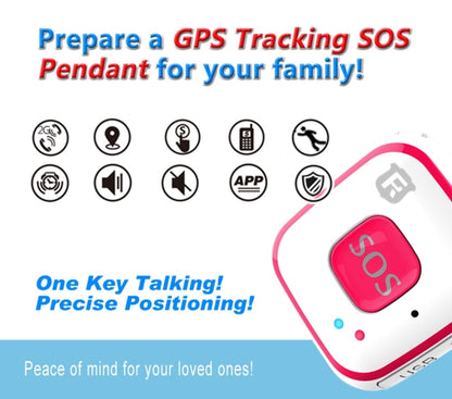 REACHFAR V28 Necklace Style GSM Mini LBS WiFi AGPS Tracker SOS Communicator(Blue) - Personal Tracker by REACHFAR | Online Shopping UK | buy2fix