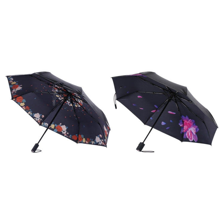 WK WT-U3 Sunny and Rainy Sunscreen and UV Protection Folding Automatic Umbrella(Flower Sleep) - Umbrellas by WK | Online Shopping UK | buy2fix