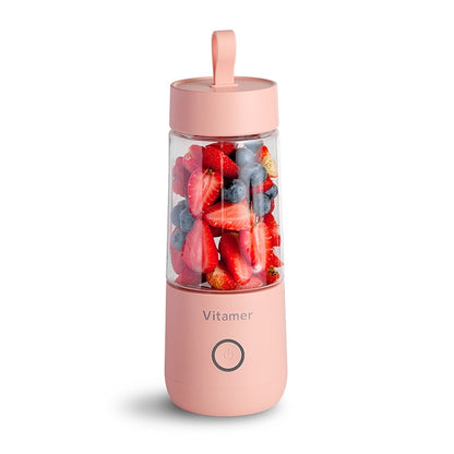 Vitamer USB Mini Portable Juicer Juice Blender Lemon Fruit Squeezers Reamers Bottle (Pink) - Home & Garden by buy2fix | Online Shopping UK | buy2fix