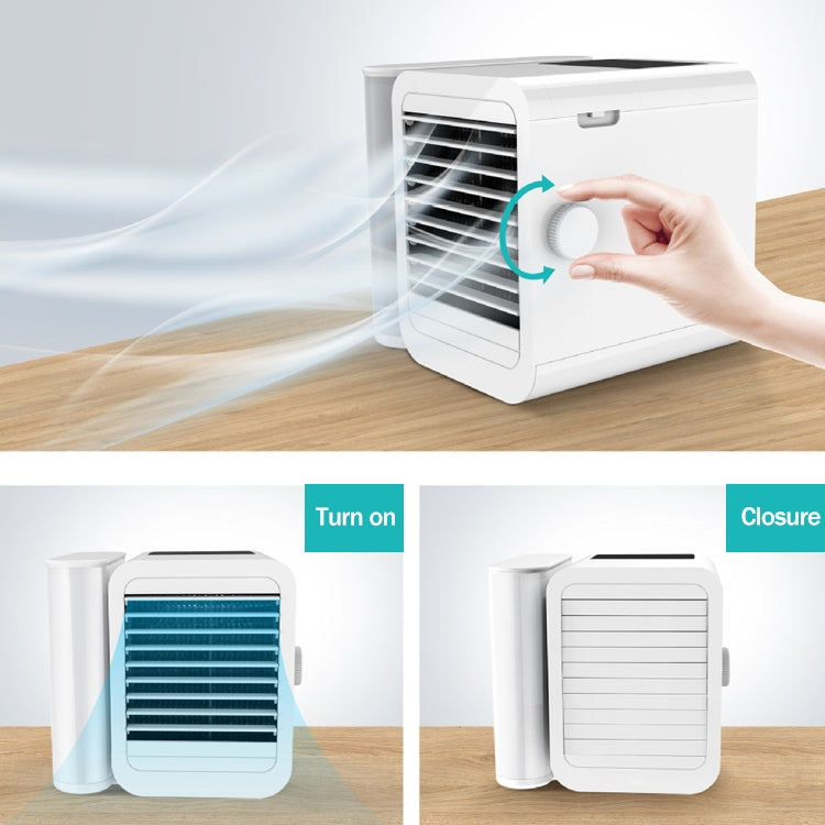 3 in 1 Refrigeration + Humidification + Purification Air Cooler Desktop Cooling Fan with Colorful Light - Consumer Electronics by buy2fix | Online Shopping UK | buy2fix