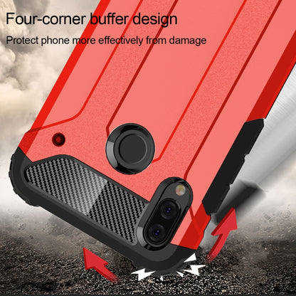 For Huawei  P20 Lite Full-body Rugged TPU + PC Combination Back Cover Case (Red) - Mobile Accessories by buy2fix | Online Shopping UK | buy2fix