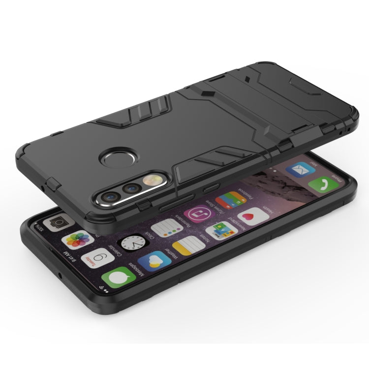 Shockproof PC + TPU Case for Huawei P30 Lite, with Holder(Black) - Mobile Accessories by buy2fix | Online Shopping UK | buy2fix