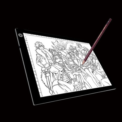 A4 Size 5W 5V LED Three Level of Brightness Dimmable Acrylic Copy Boards for Anime Sketch Drawing Sketchpad, with USB Cable & Plug, Size：220x330x5mm - Consumer Electronics by buy2fix | Online Shopping UK | buy2fix