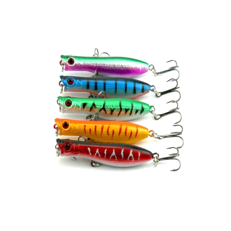 HENGJIA Artificial Fishing Lures Popper Bionic Fishing Bait with Hooks, Length: 6 cm, Random Color Delivery - Outdoor & Sports by HENGJIA | Online Shopping UK | buy2fix