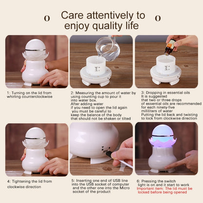 4W USB Charging Night Luminescent Pearl Ultrasonic Aromatherapy Humidifier with LED Colorful Light for Home / Office, Water Tank Capacity: 95ml, DC 5V - Home & Garden by buy2fix | Online Shopping UK | buy2fix