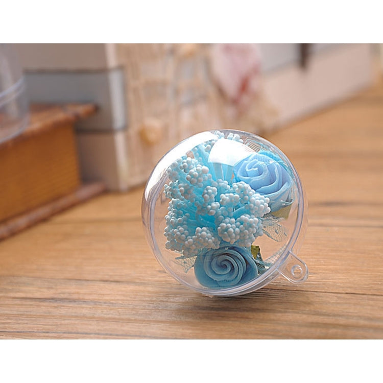 5 PCS Transparent Christmas Ball Hollow Plastic Sphere Ball Shaped Eternal Flower Ball Wedding Gifts Gift Box, Size: 7 x 7cm - Home & Garden by buy2fix | Online Shopping UK | buy2fix