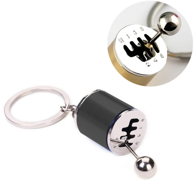 Six-speed Manual Shift Gear Keychain Key Ring Holder(Black) - Key Rings by buy2fix | Online Shopping UK | buy2fix