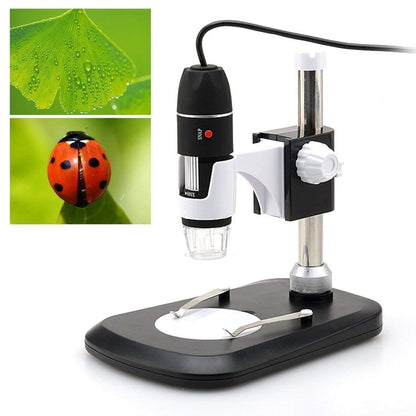 DMS-MDS800 40X-1600X Magnifier 2.0MP Image Sensor USB Digital Microscope with 8 LEDs & Professional Stand - Digital Microscope by buy2fix | Online Shopping UK | buy2fix