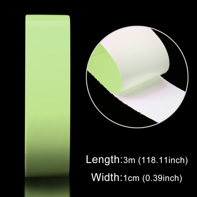 Luminous Tape Glow In Dark Wall Sticker Luminous Photoluminescent Tape Stage Home Decoration, Size: 1cm x 3m(Green Light) - Home & Garden by buy2fix | Online Shopping UK | buy2fix