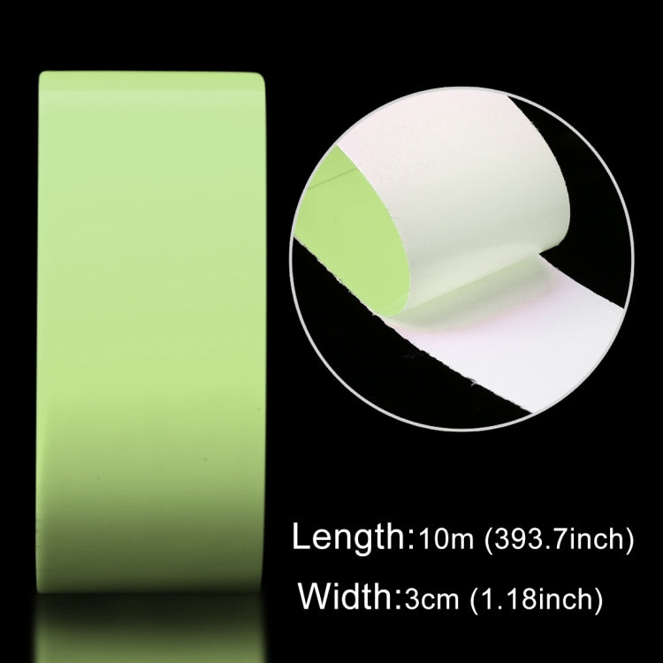 Luminous Tape Green Glow In Dark Wall Sticker Luminous Photoluminescent Tape Stage Home Decoration, Size: 3cm x 10m(Green Light) - Sticker by buy2fix | Online Shopping UK | buy2fix