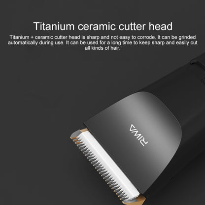 Original Xiaomi Youpin RIWA Electric Hair Clipper RE-6110 Full Body Washing Rechargeable Variable Speed Hair Trimmer(Black) - Hair Trimmer by Xiaomi | Online Shopping UK | buy2fix