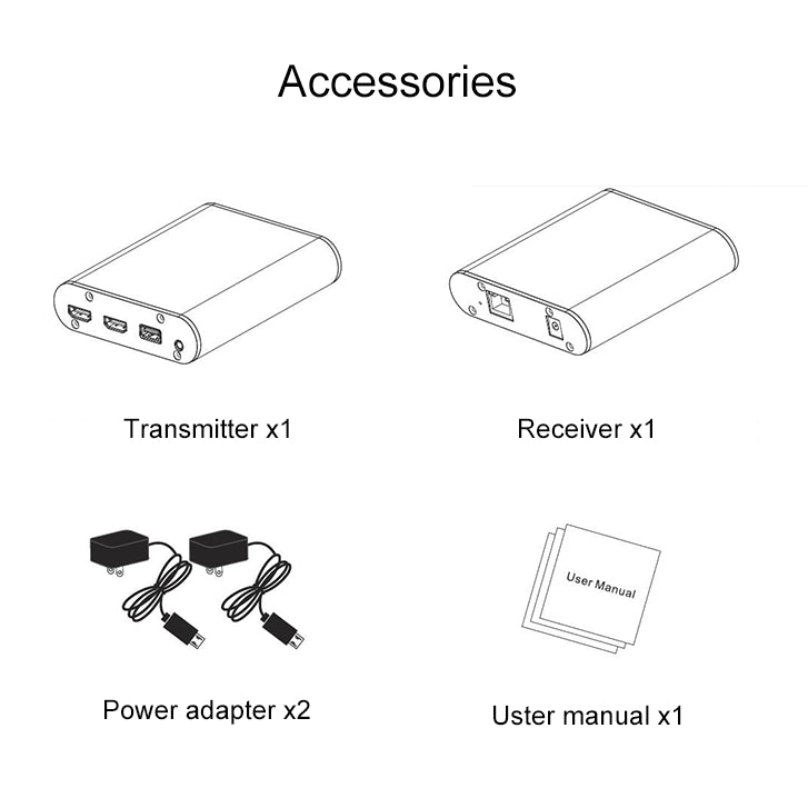 CAT871 HDMI Extender (Receiver & Sender) over CAT5e/CAT6 Cable with IR, Transmission Distance: 120m(EU Plug) - Amplifier by buy2fix | Online Shopping UK | buy2fix