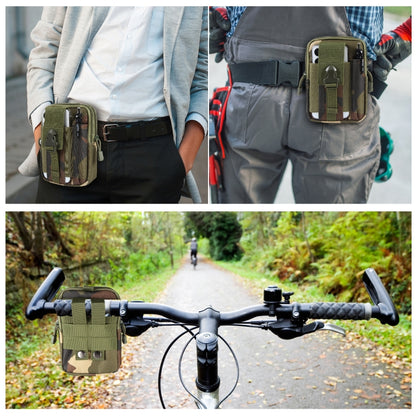 HAWEEL Hiking Belt Waist Bag Outdoor Sport Motorcycle Bag 7.0 inch Phone Pouch (Jungle Camouflage) - Waist Bags by HAWEEL | Online Shopping UK | buy2fix