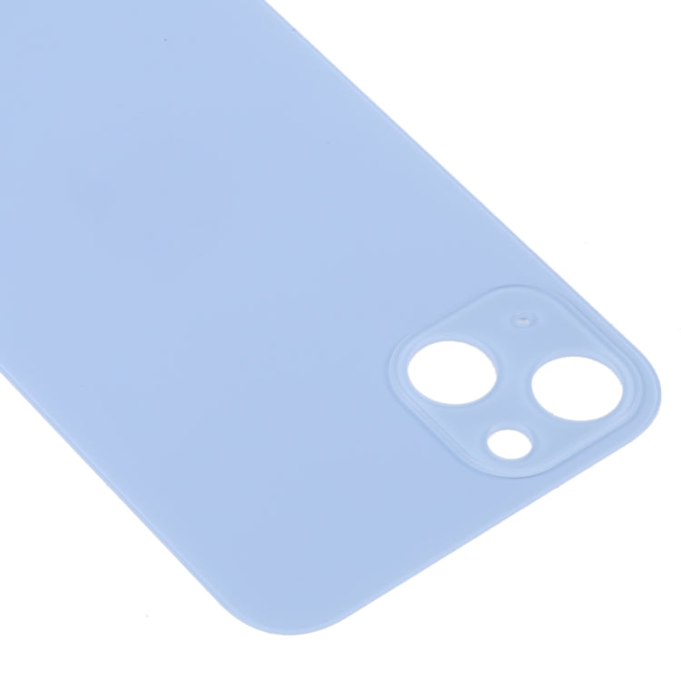 Easy Replacement Big Camera Hole Glass Back Battery Cover for iPhone 14(Blue) - Repair & Spare Parts by buy2fix | Online Shopping UK | buy2fix