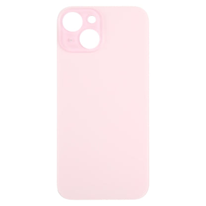 For iPhone 15 Glass Battery Back Cover(Pink) -  by buy2fix | Online Shopping UK | buy2fix