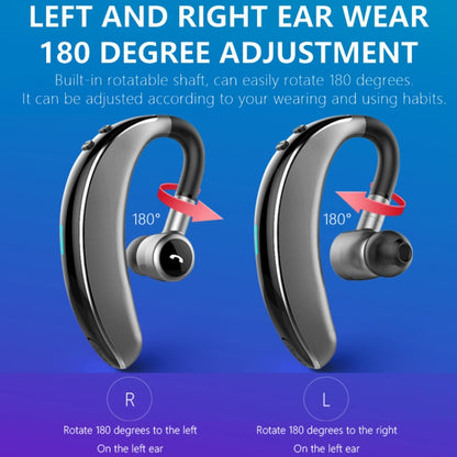 V7 Bluetooth 5.0 Business Style Wireless Stereo Sports Bluetooth Earphone, Support Inform Caller Name (Black) - Bluetooth Earphone by buy2fix | Online Shopping UK | buy2fix