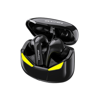 awei T35 Bluetooth V5.0 Ture Wireless Sports Game Dual Mode IPX5 Waterproof TWS Headset with Charging Case (Black) - TWS Earphone by awei | Online Shopping UK | buy2fix