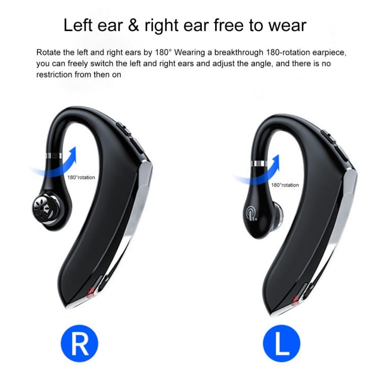 DS800 Bluetooth 5.0 Universal Hanging Ear Style Business Sports Wireless Bluetooth Earphone, Classic Version (Silver) - Bluetooth Earphone by buy2fix | Online Shopping UK | buy2fix