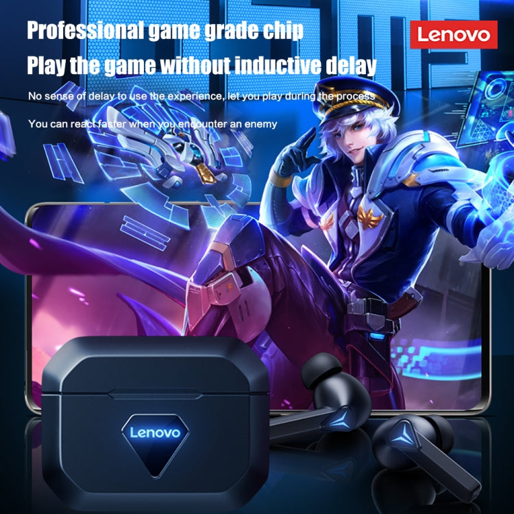 Lenovo LivePods GM6 Wireless Bluetooth 5.0 TWS Gaming Earphones with Charging Box (White) - Bluetooth Earphone by Lenovo | Online Shopping UK | buy2fix
