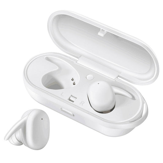 DT-7 IPX Waterproof Bluetooth 5.0 Wireless Bluetooth Earphone with 300mAh Magnetic Charging Box, Support Call(White) - Bluetooth Earphone by buy2fix | Online Shopping UK | buy2fix