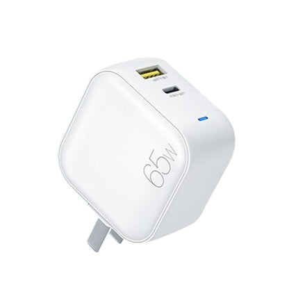 WK WP-U113 GaN 65W Dual USB Fast Charger Power Adapter, US Plug - Mobile Accessories by WK | Online Shopping UK | buy2fix