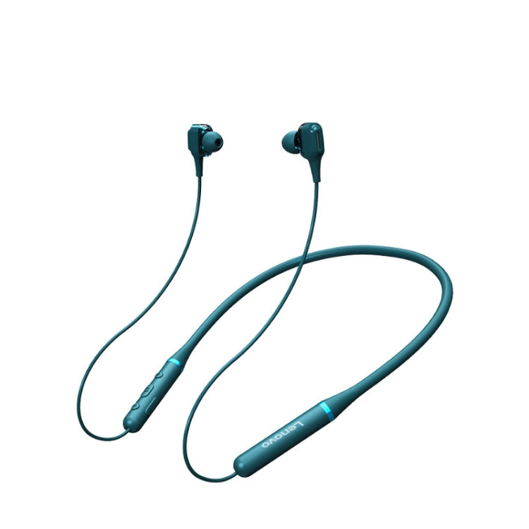 Original Lenovo XE66 Intelligent Noise Reduction 8D Subwoofer Magnetic Neck-mounted Sports Bluetooth Earphone, Support Hands-free Call (Green) - Neck-mounted Earphone by Lenovo | Online Shopping UK | buy2fix