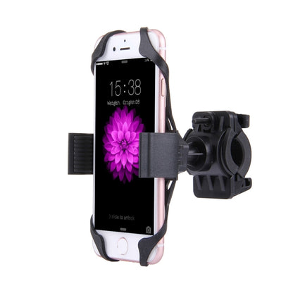 360 Degree Rotation Bicycle Phone Holder with Flexible Stretching Clip for iPhone 7 & 7 Plus / iPhone 6 & 6 Plus / iPhone 5 & 5C & 5s(Black) - Holders by buy2fix | Online Shopping UK | buy2fix