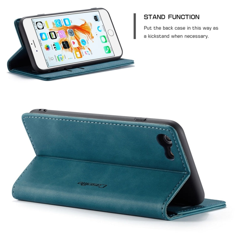 CaseMe-013 Multifunctional Retro Frosted Horizontal Flip Leather Case for iPhone 6 Plus / 6s Plus, with Card Slot & Holder & Wallet(Blue) - More iPhone Cases by CaseMe | Online Shopping UK | buy2fix