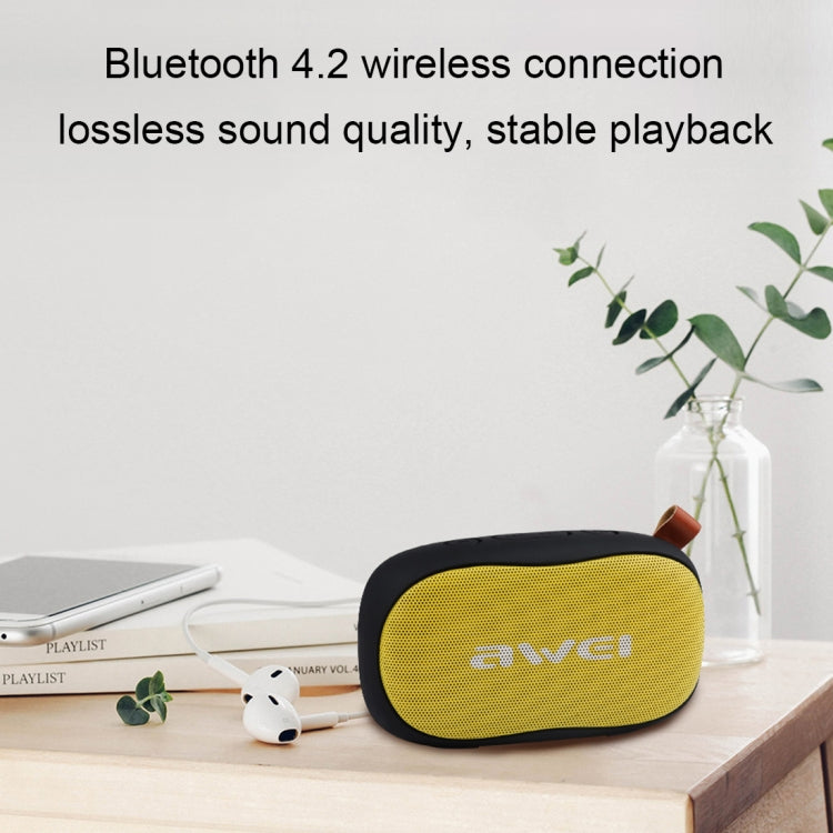 awei Y900 Mini Portable Wireless Bluetooth Speaker Noise Reduction Mic, Support TF Card / AUX - Mini Speaker by awei | Online Shopping UK | buy2fix