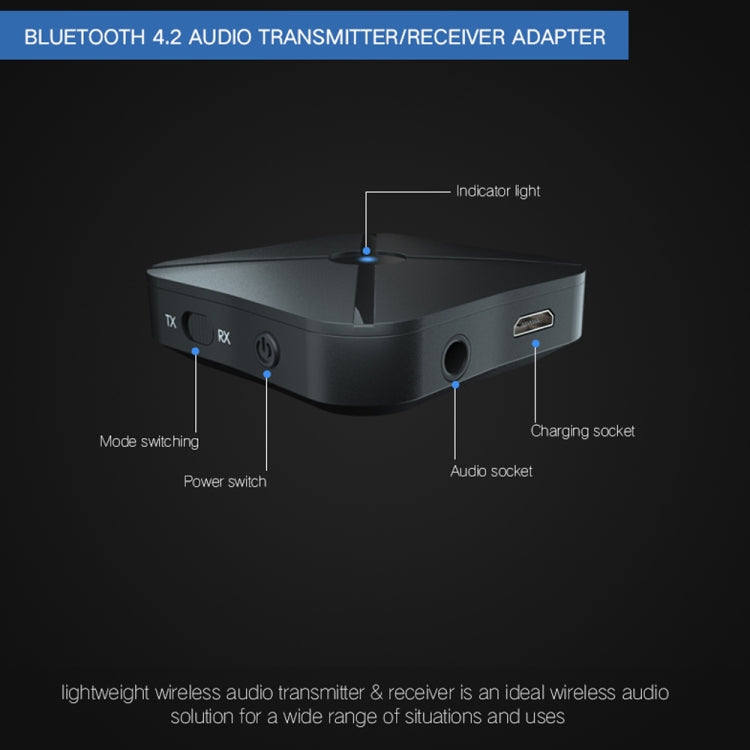 KN319 Wireless Audio 2 in 1 Bluetooth 4.2 Receiver & Transmitter Adapter - Apple Accessories by buy2fix | Online Shopping UK | buy2fix