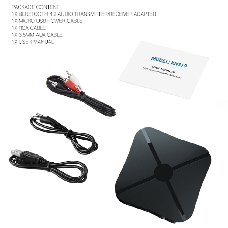 KN319 Wireless Audio 2 in 1 Bluetooth 4.2 Receiver & Transmitter Adapter - Apple Accessories by buy2fix | Online Shopping UK | buy2fix