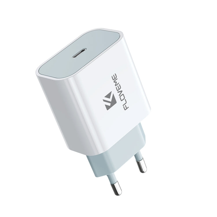FLOVEME 20W PD 3.0 Travel Fast Charger Power Adapter, EU Plug (White) - Apple Accessories by FLOVEME | Online Shopping UK | buy2fix