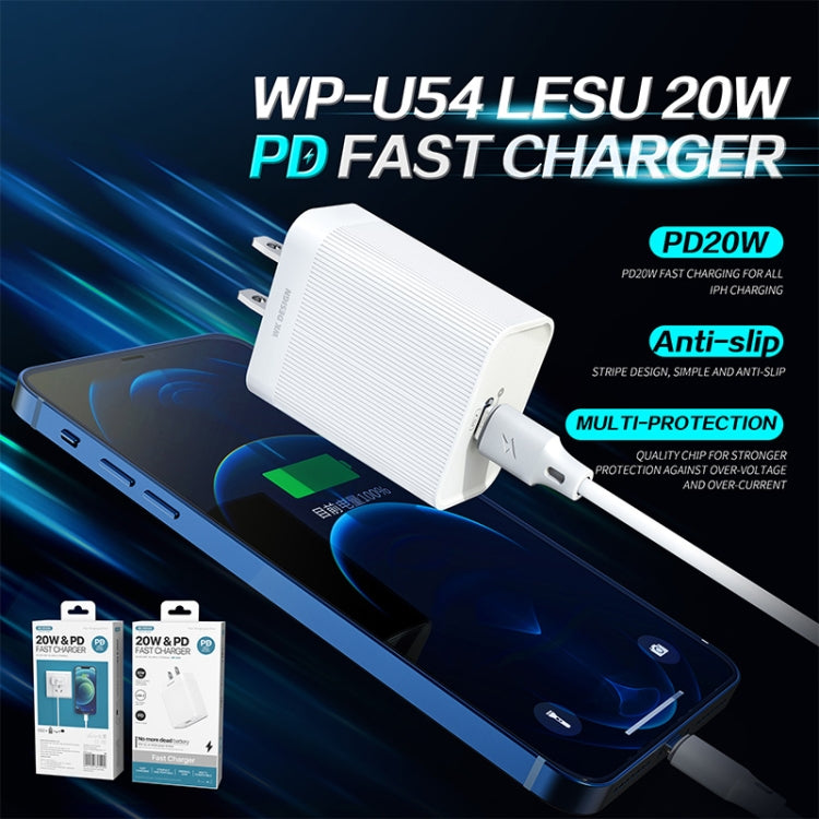 WK WP-U54 Max 20W Maxspeed PD Fast Charger - Apple Accessories by WK | Online Shopping UK | buy2fix