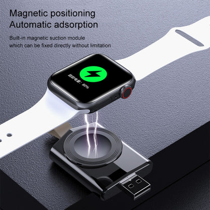 K03 Universal Portable Magnetic Wireless Charger for Apple Watch Series 6 / 5 / SE / 4 / 3 / 2 / 1 (White) - Others by buy2fix | Online Shopping UK | buy2fix