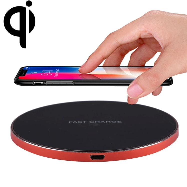 Q21 Fast Charging Wireless Charger Station with Indicator Light(Red) - Apple Accessories by buy2fix | Online Shopping UK | buy2fix