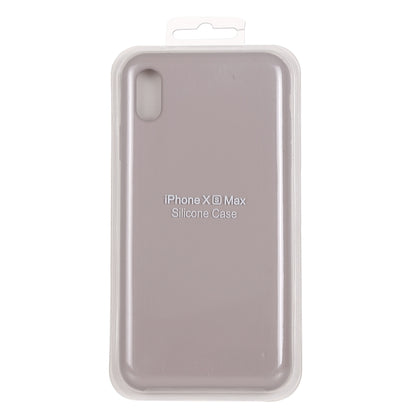 For iPhone XS Max Four Corners Full Coverage Liquid Silicone Protective Case Back Cover (Lavender Purple) - Apple Accessories by buy2fix | Online Shopping UK | buy2fix