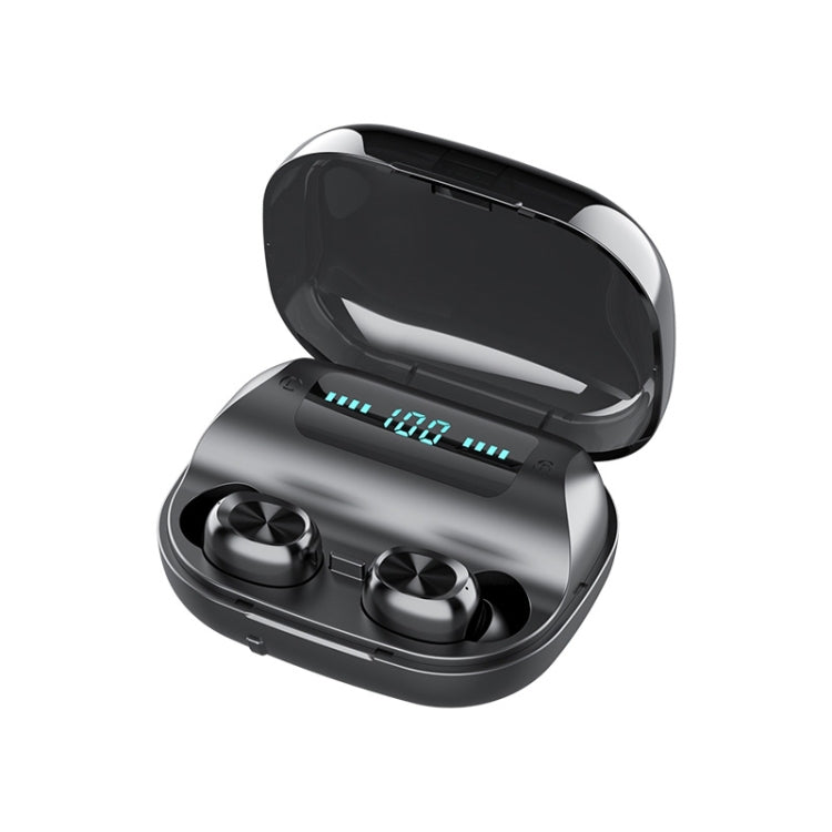 263 TWS CVC8.0 Noise Cancelling Bluetooth Earphone with Charging Box, Support Touch & Three-screen LED Battery Display & Phone Holder & Power Bank & HD Call & Voice Assistant(Black) - TWS Earphone by buy2fix | Online Shopping UK | buy2fix