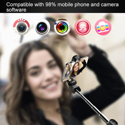 XT-09 Multi-function Live Broadcast Mobile Bluetooth Self-timer Pole Tripod (Pink) - Selfie Sticks by buy2fix | Online Shopping UK | buy2fix