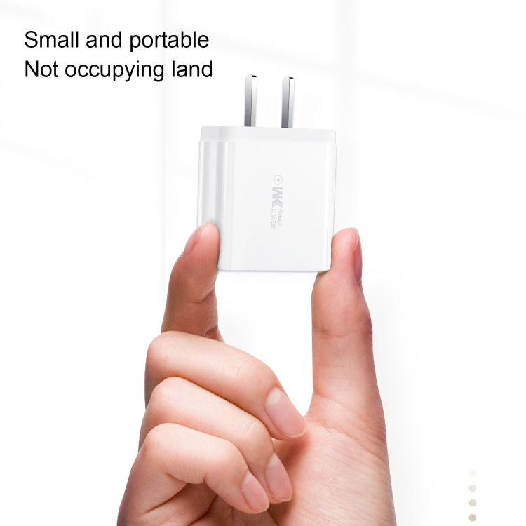 WK WP-U110 10W Single USB Fast Charging Travel Charger Power Adapter, CN Plug(White) - Apple Accessories by WK | Online Shopping UK | buy2fix