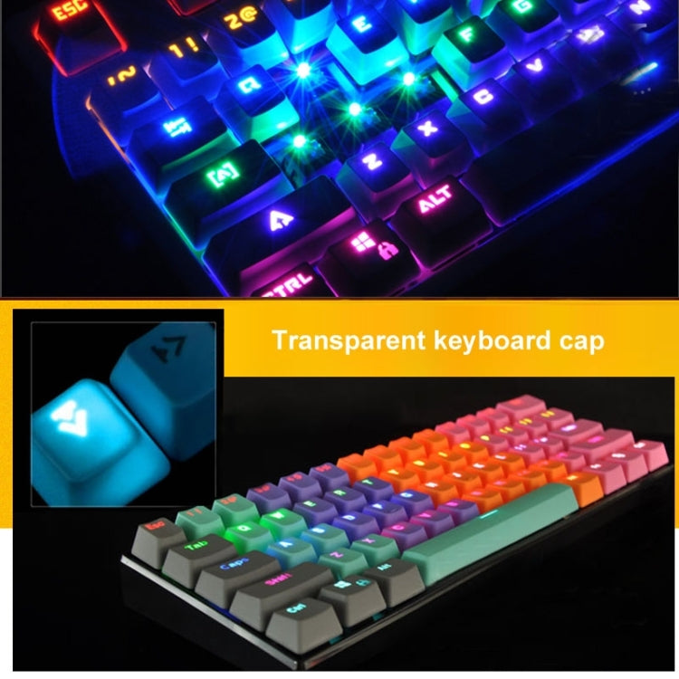 104 Keys Double Shot PBT Backlit Keycaps for Mechanical Keyboard (Purple) - Silicone / Sticker by buy2fix | Online Shopping UK | buy2fix